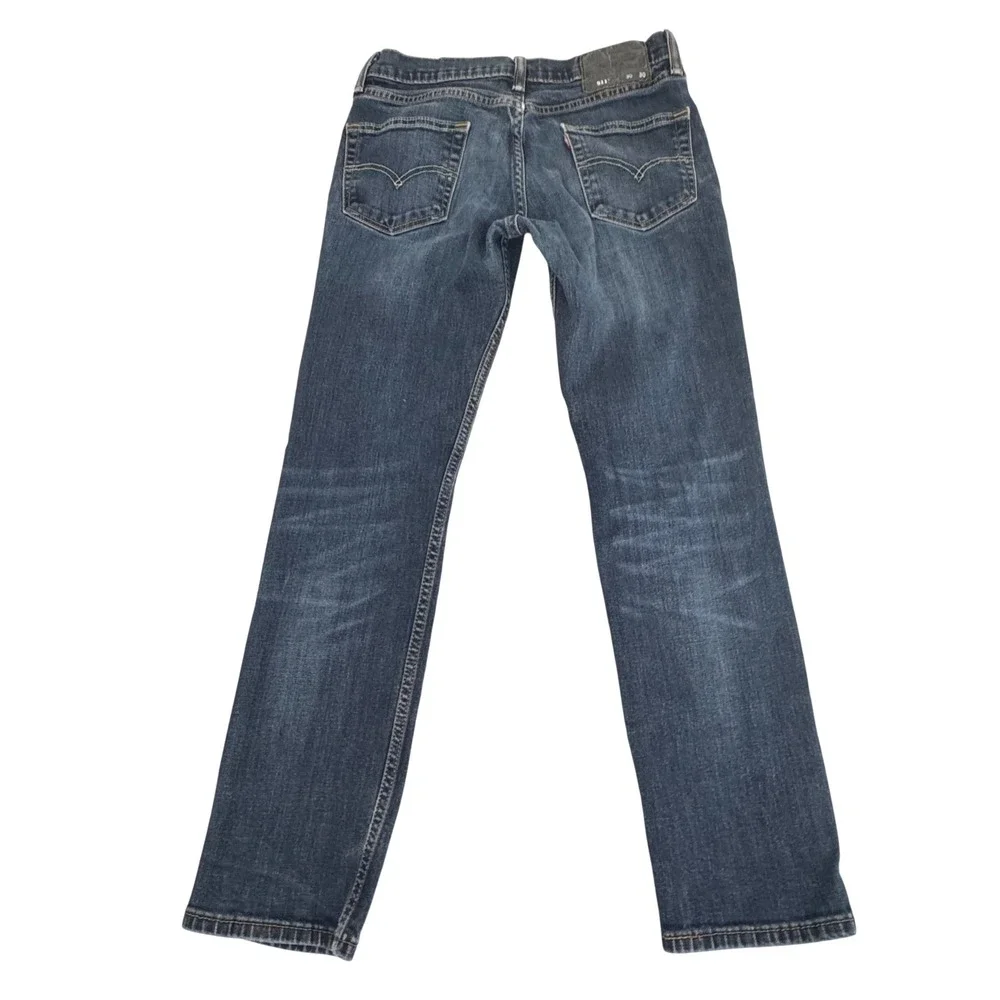 Levi's 511‎ Slim Fit Jeans Mens 30x30 Medium Dark Wash Casual Classic Denim Blue